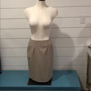 Worthington khaki colored pencil skirts size 4